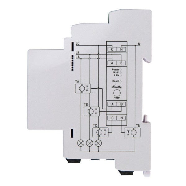 Shelly Pro 3EM Dreiphasen-Energiezähler