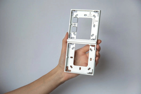 Montagerahmen 2-fach Silber