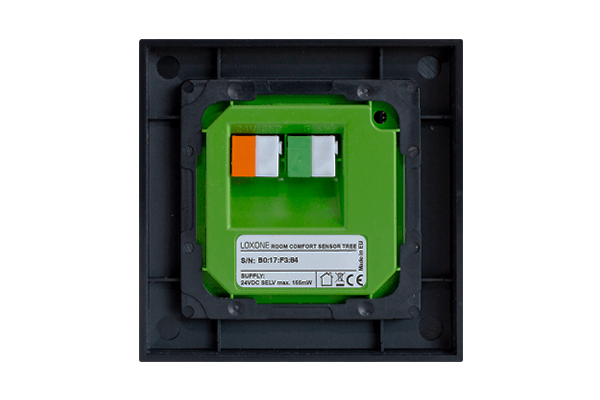 Raumklima Sensor Tree Anthrazit (CO2, Temperatur, Feuchte) Rückseite